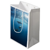 Sac Cadeau Moyen Famille de dauphin (Dos Angle)