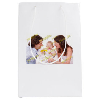 Sac Cadeau Moyen FAMILLE Photo ✨ Lovely Custom