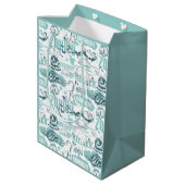 Sac Cadeau Moyen Fantastic Beasts Motif bleu (Dos Angle)