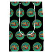 Sac Cadeau Moyen Fantastic Dragon Red and Green v11 (Dos)