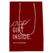 Sac Cadeau Moyen Fantastique Noël Rouge (Dos)