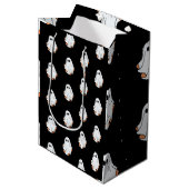 Sac Cadeau Moyen Fantôme d'Halloween, Halloween drôle, fête d'Hallo (Devant Angle)