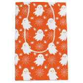 Sac Cadeau Moyen Fantômes mignons | Araignées | Spider Webs Hallowe (Devant)