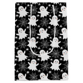 Sac Cadeau Moyen Fantômes mignons | Araignées | Spider Webs Hallowe (Dos)