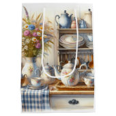 Sac Cadeau Moyen Farmhouse Coffee Pot and Wildflowers  (Dos)