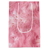 Sac Cadeau Moyen Faux Faux Rose (Dos)