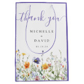 Sac Cadeau Moyen Faveur du mariage fleur sauvage (Devant)