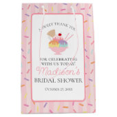 Sac Cadeau Moyen Faveurs de mariage Ice Cream Sundae Scooped Up (Devant)