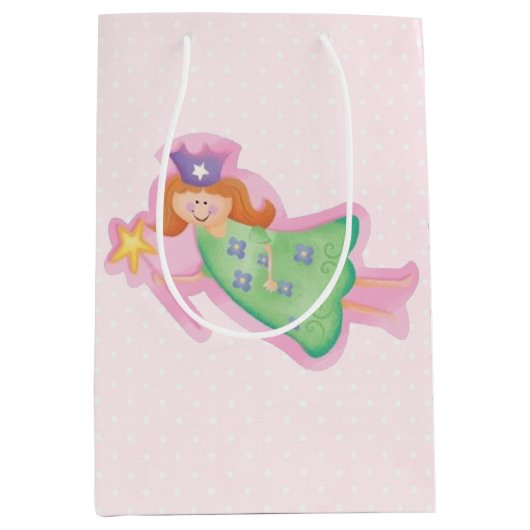 Sac Cadeau Moyen Fée d'anniversaire (Devant)