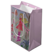 Sac Cadeau Moyen Fée papillon (Devant Angle)