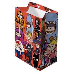 Sac Cadeau Moyen Fée requin sorcière grimreaper frankenstei