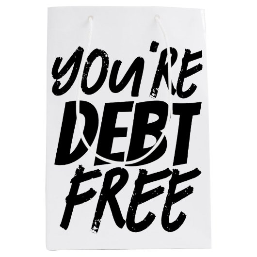 Sac Cadeau Moyen Félicitations (Devant)