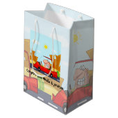 Sac Cadeau Moyen Félicitations au test de conduite (Dos Angle)