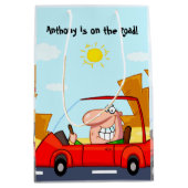 Sac Cadeau Moyen Félicitations au test de conduite (Devant)