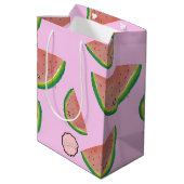 Sac Cadeau Moyen Félicitations ! Pastèque Kawaii (Dos Angle)