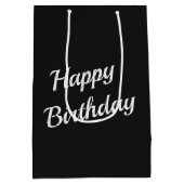 Sac Cadeau Moyen Femme d'anniversaire avec parapluie rouge (Dos)