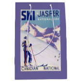 Sac Cadeau Moyen Femme posant l'affiche ouverte de pentes (Devant)