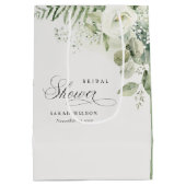 Sac Cadeau Moyen Fern Eucalyptus Fête des mariées de feuillage (Dos)