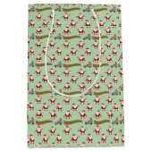 Sac Cadeau Moyen Festif Noël sur mesure (Devant)