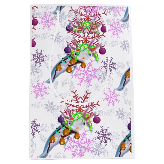 Sac Cadeau Moyen Festive Axlotl (Devant)
