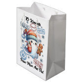 Sac Cadeau Moyen Festive Santa Sack With Fun Stickers (Dos Angle)