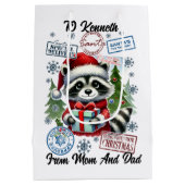 Sac Cadeau Moyen Festive Santa Sack With Holiday (Dos)