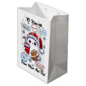 Sac Cadeau Moyen Festive Santa Sack With Holiday Stickers (Dos Angle)