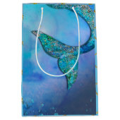 Sac Cadeau Moyen Fête d'anniversaire de la voile de fin de sirène d (Devant)