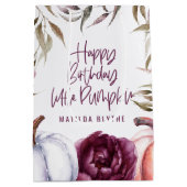 Sac Cadeau Moyen Fête d'anniversaire d'un petit citrouille à l'auto (Dos)