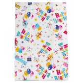 Sac Cadeau Moyen Fête d'anniversaire pour enfants Nom personnalisé (Dos)