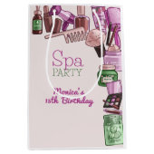 Sac Cadeau Moyen Fête d'anniversaire spa de beauté (Devant)