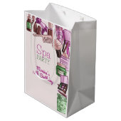 Sac Cadeau Moyen Fête d'anniversaire spa de beauté (Dos Angle)