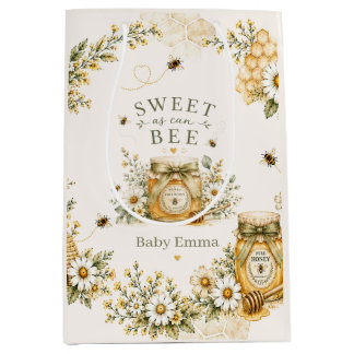 Sac Cadeau Moyen Fête de bébé abeille douce comme peut être abeille