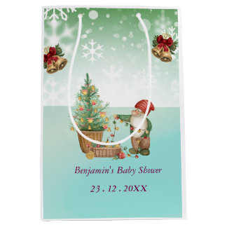 Sac Cadeau Moyen Fête de bébé personnalisée Pine Star