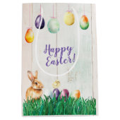 Sac Cadeau Moyen Fête de chasse aux oeufs de Pâques (Devant)