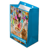Sac Cadeau Moyen Fête de chats (Dos Angle)
