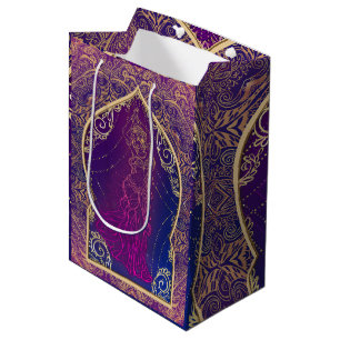 Sac Cadeau Moyen Fête de danse du ventre marocaine arabe Violet & O