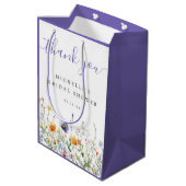 Sac Cadeau Moyen Fête de mariage champêtre (Dos Angle)