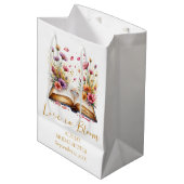 Sac Cadeau Moyen Fête de mariage Love In Bloom (Devant Angle)
