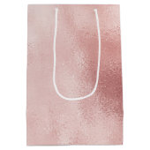 Sac Cadeau Moyen Fête de mariage rose poudré Girly Glam (Dos)