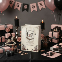 Fête de Naissance Fille Cheval à Bascule Gothique