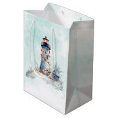 Sac Cadeau Moyen Fête de Noël de la Côte (Dos Angle)