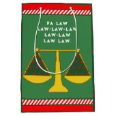 Sac Cadeau Moyen Fête de Noël de l'avocat (Devant)