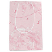 Sac Cadeau Moyen Fête des mariées de perles élégantes, relativement (Devant)