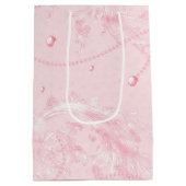 Sac Cadeau Moyen Fête des mariées de perles élégantes, relativement (Dos)