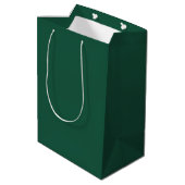 Sac Cadeau Moyen Fête des mariées Emerald Green personnalisée (Dos Angle)