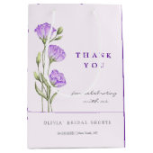 Sac Cadeau Moyen Fête des mariées Eustomas pourpre (Devant)