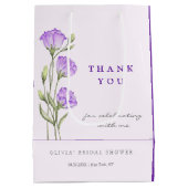 Sac Cadeau Moyen Fête des mariées Eustomas pourpre (Dos)