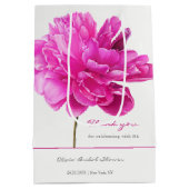 Sac Cadeau Moyen Fête des mariées rose pâle (Dos)