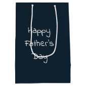 Sac Cadeau Moyen Fête des pères avec Fireworks et drapeaux américai (Dos)